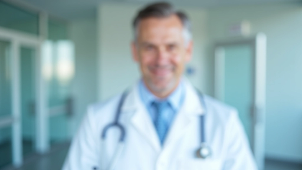 Arzt mit Clipboard bespricht medizinische Unterlagen mit Patient in modernem Klinikzimmer