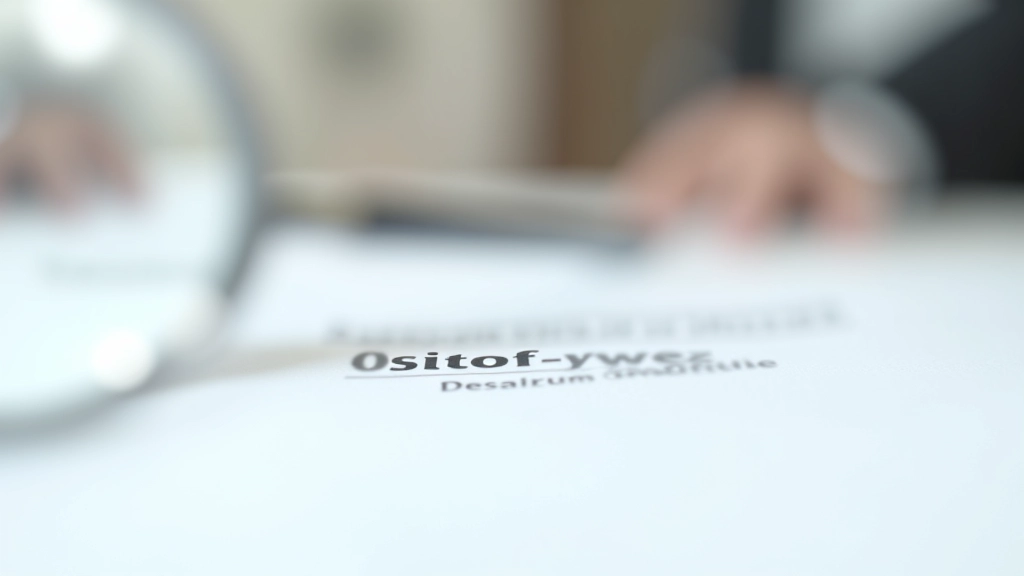 Versicherungsdokument mit Lupe auf Schreibtisch, Fokus auf kleine Schrift und Klauseln